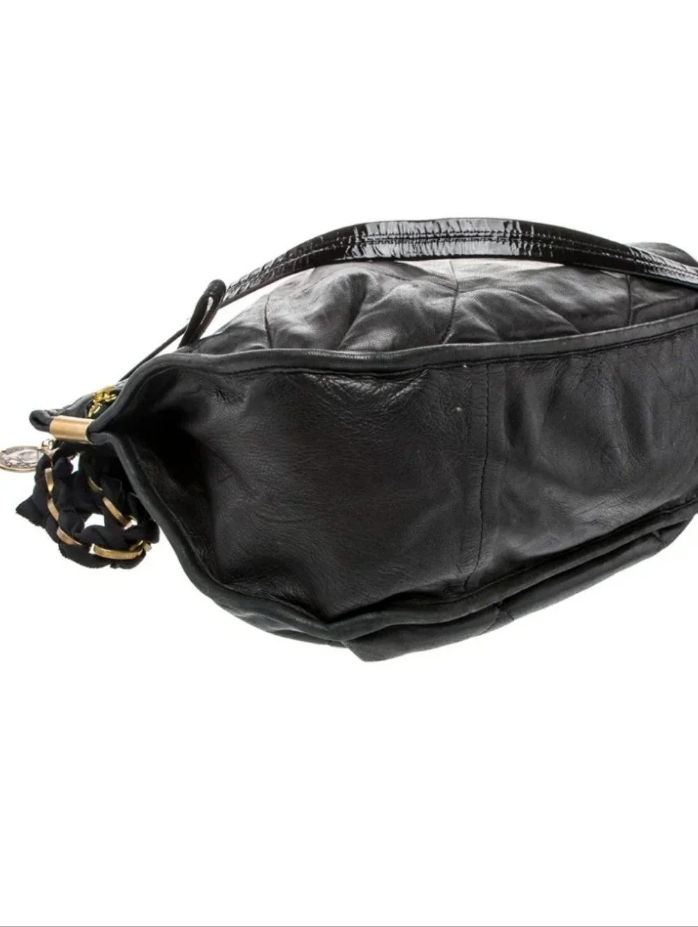 Lanvin Authentic Black Quilted Shoulder Bag - Picture 4 of 5
